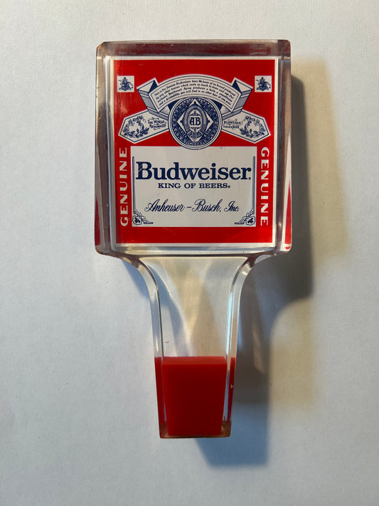 Budweiser Acrylic Tap Handle 6”
