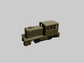 ATEST Olive Drab Locomotive-H.O.