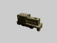 ATEST Olive Drab Locomotive-H.O.