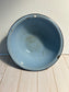 Solid Blue Enamelware Bowl