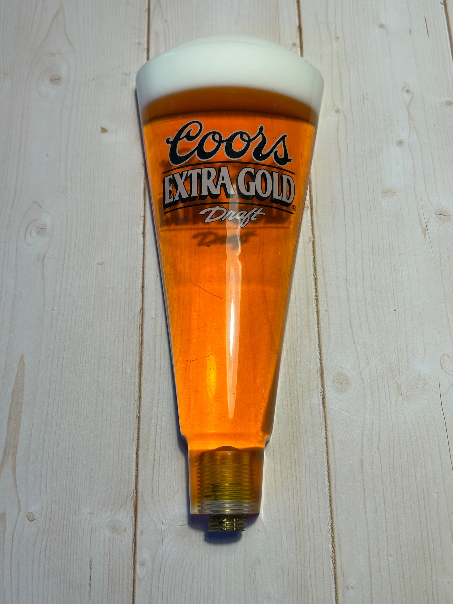 Coors Extra Gold Acrylic Tap Handle