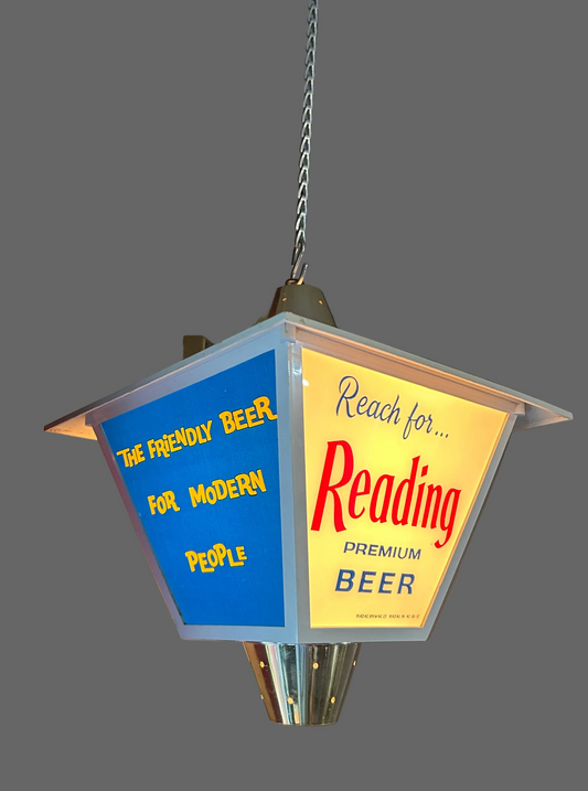Reading Beer Hanging Advertising Light
