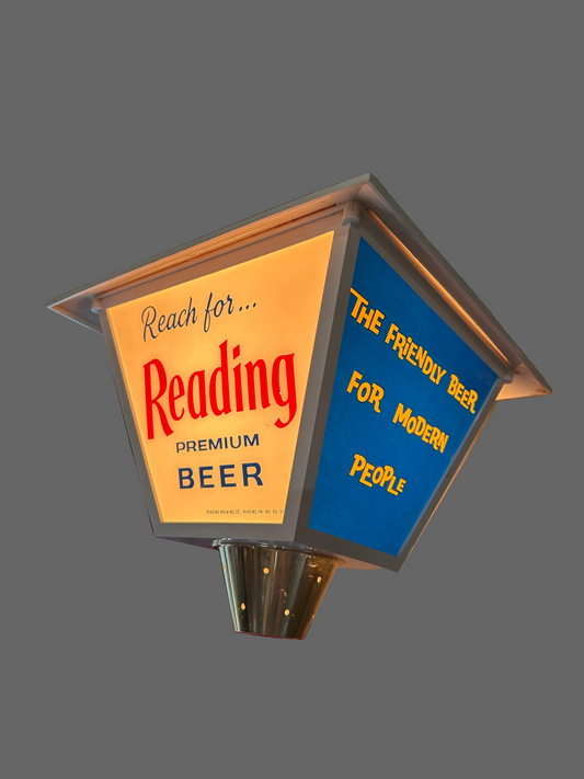 Reading Beer Hanging Advertising Light