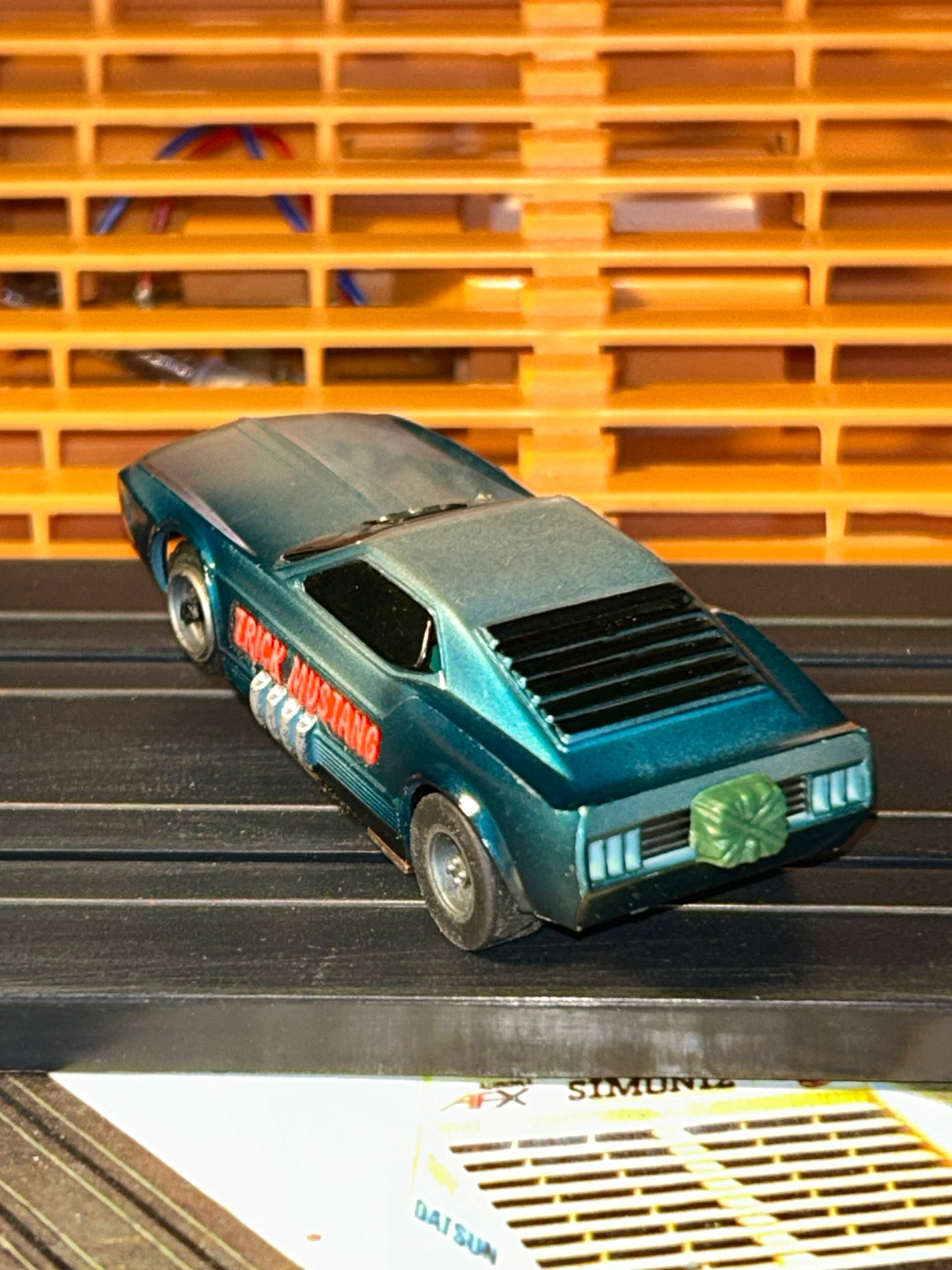 Tyco Trick Mustang Slot Car