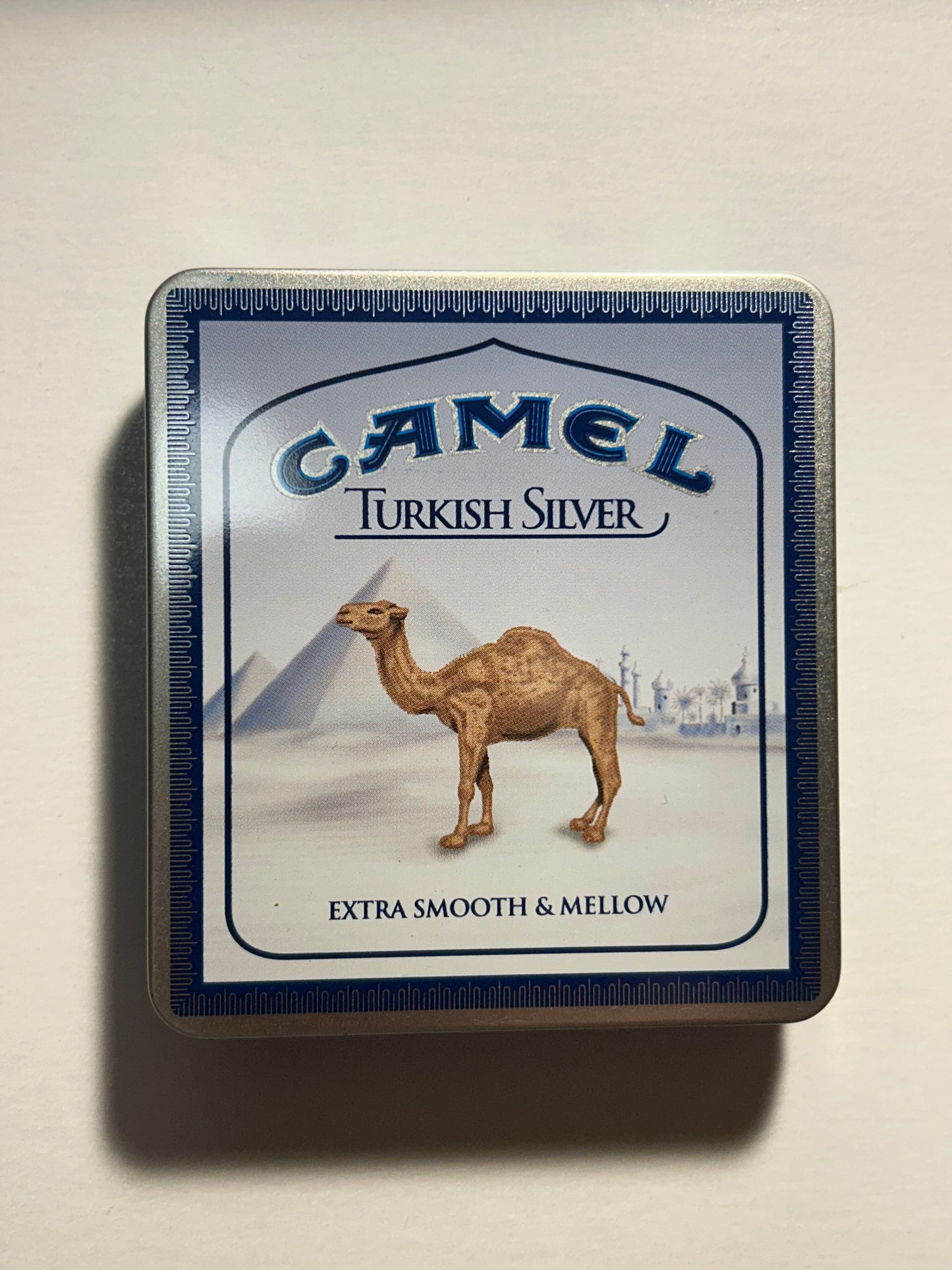 Camel Turkish Silver Cigarette Tin