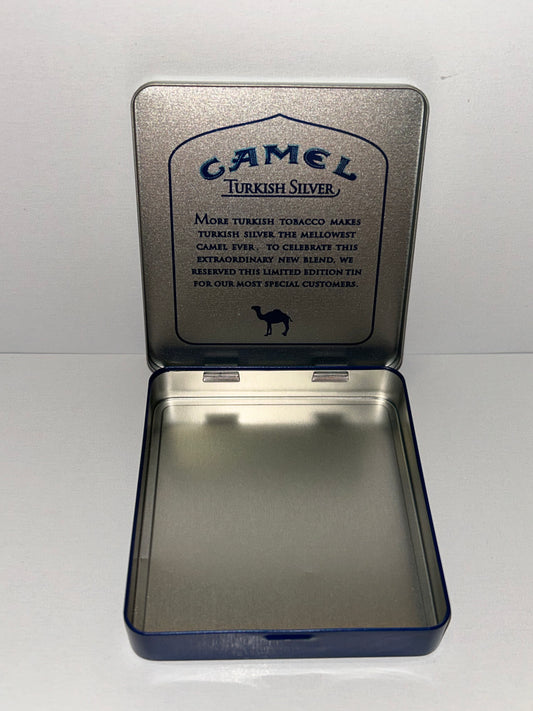 Camel Turkish Silver Cigarette Tin