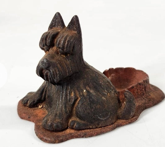 Cast Iron Scottie dog Pipe Stand