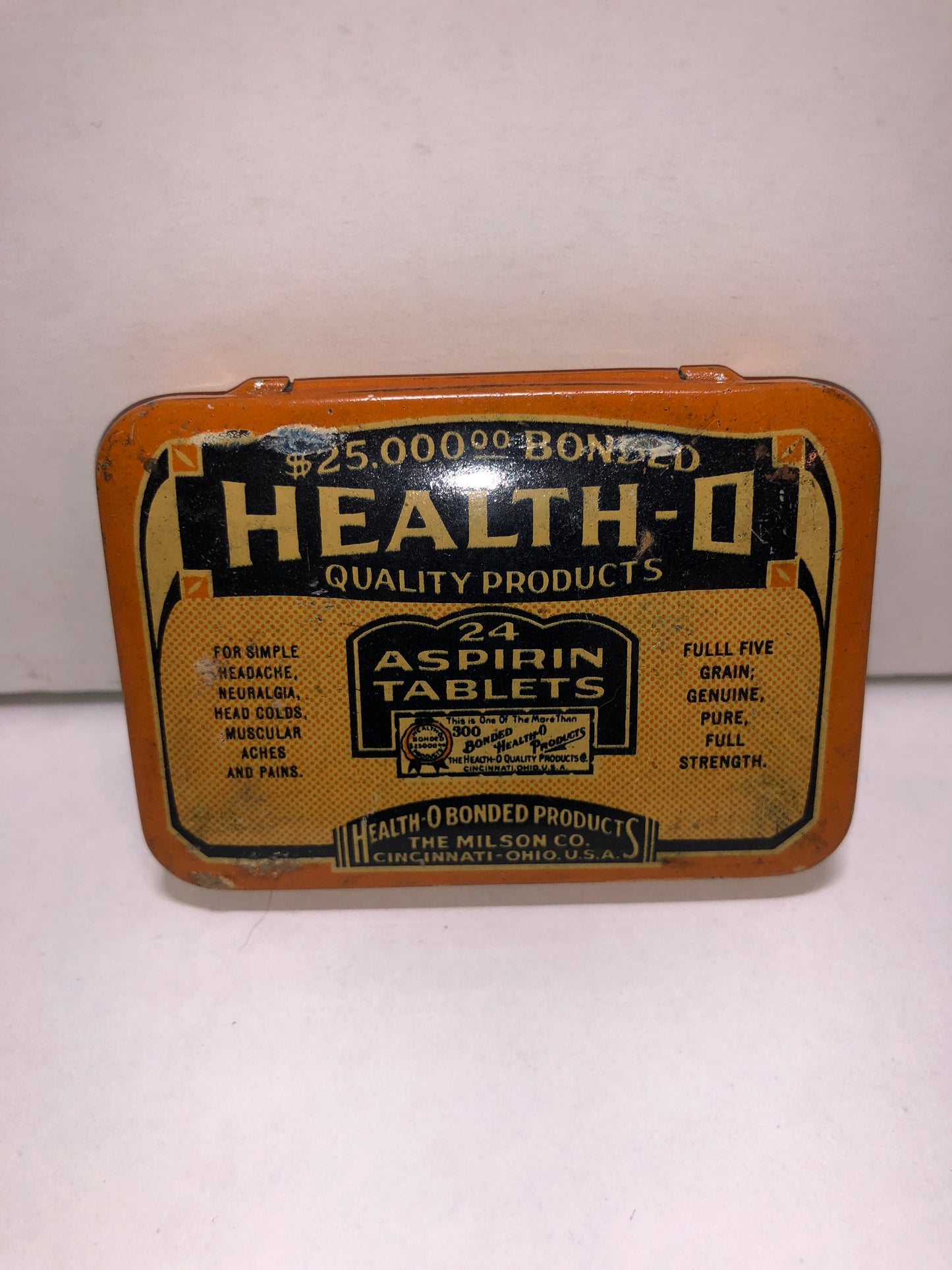 Health-O-Aspirin Tin