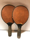 Table Tennis Paddle with Faux Leather Trimmed Blade