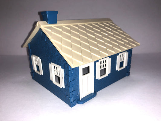 Plasticville Cape Cod House -Blue