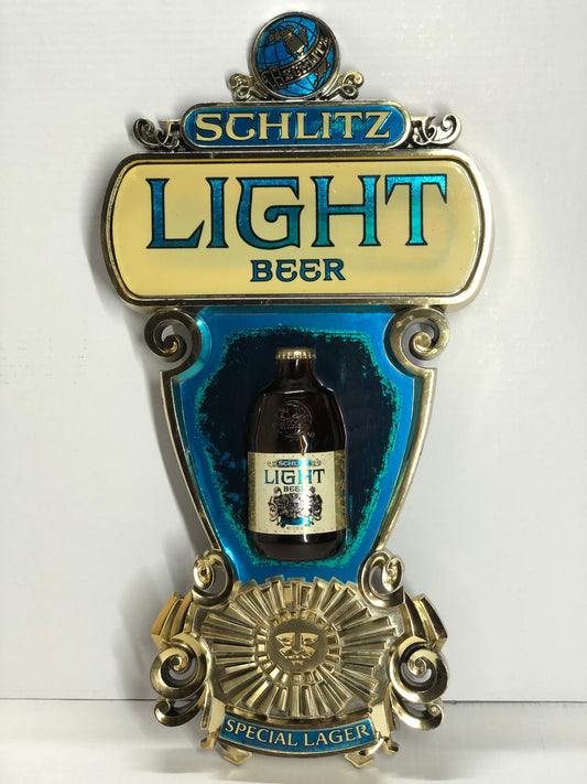 Schlitz Light Beer Plastic Sign