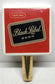 Black Label Beer Tap Handle-White w/Gold Tapered Stem