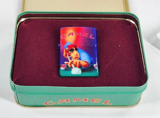 Joe Camel Shooting Pool Zippo Lighter