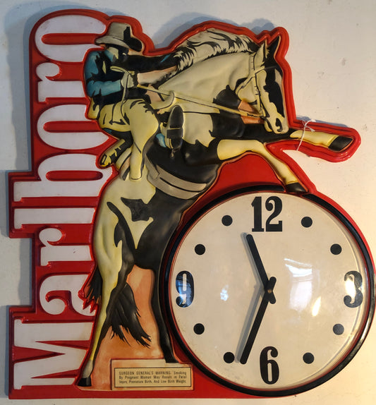 Marlboro Advertising Clock