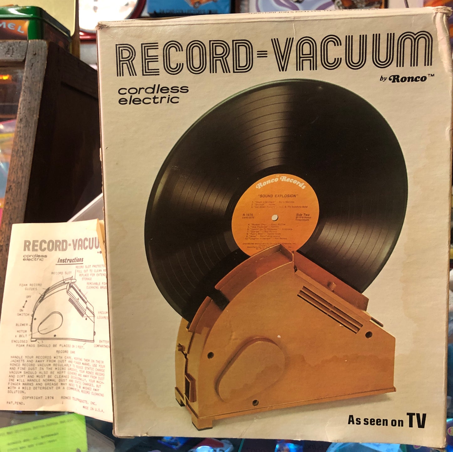 Ronco Record-Vacuum Cleaner