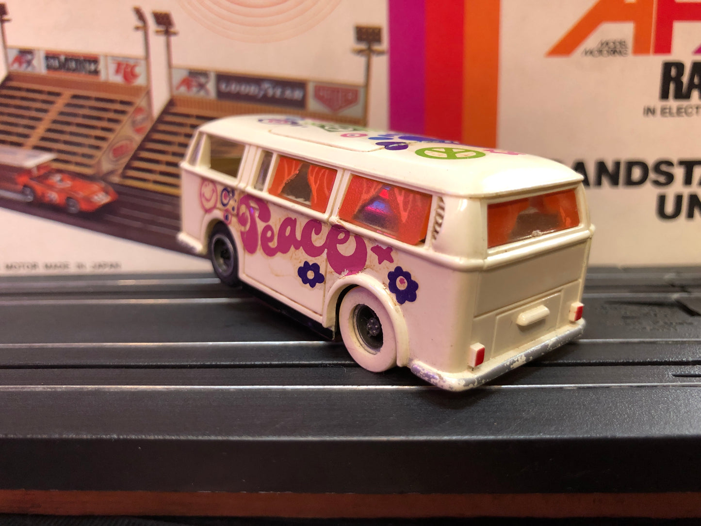 Tyco VW Love Bus Slot Car