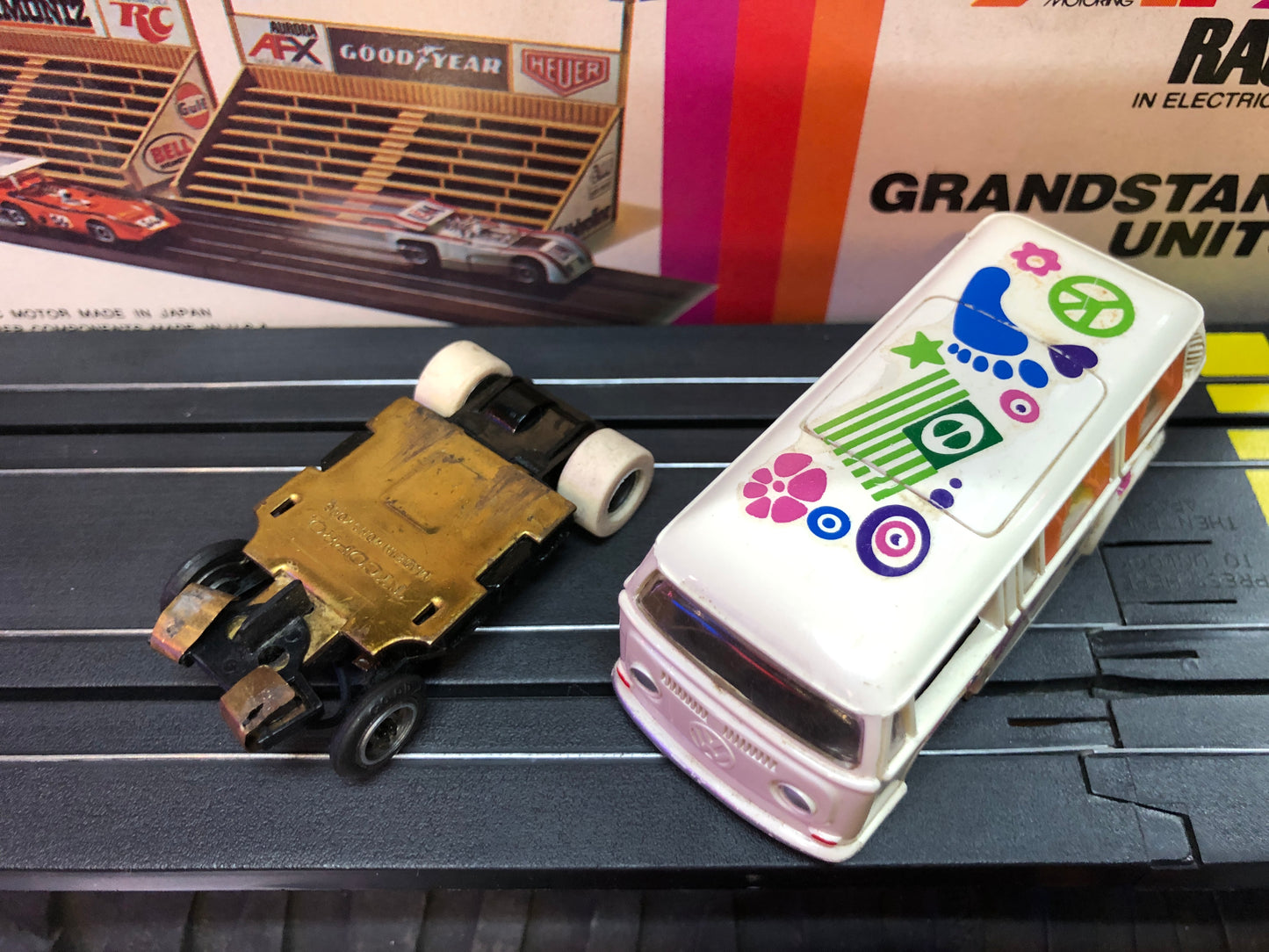 Tyco VW Love Bus Slot Car