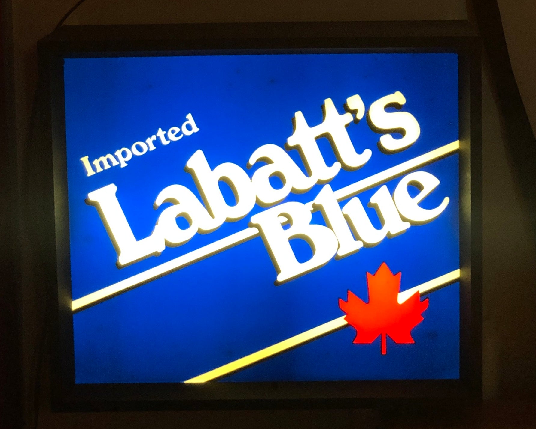 Labatt’s Blue Lighted Beer Sign – AnTiki G's
