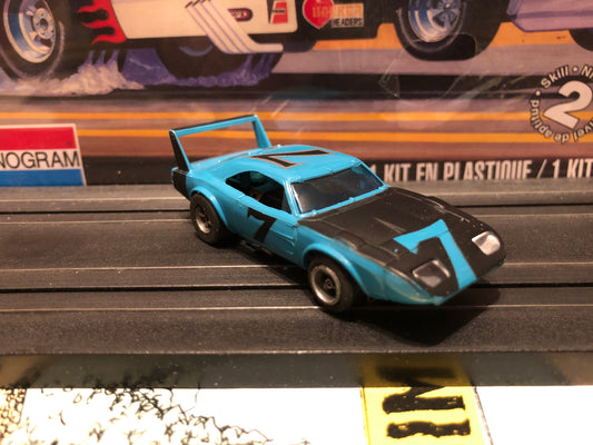 AFX Dodge Daytona Flamethrower Slot Car -Blue