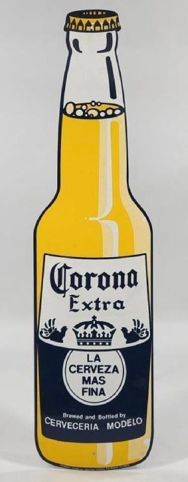 Corona Beer Bottle Metal Sign