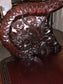 Carved Wood Dragon Chair