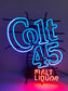 Colt 45 Malt Liquor Neon Sign