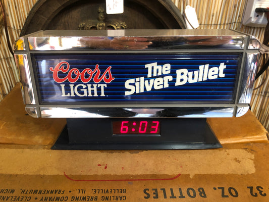 Coors Light Clock W/Light