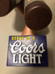 Coors Light Advertising Display-Hand w/2 Bottles