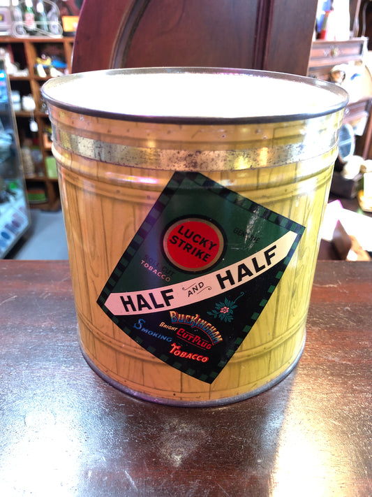 Half and Half Lucky Strike Buckingham Cut Tobacco Tin