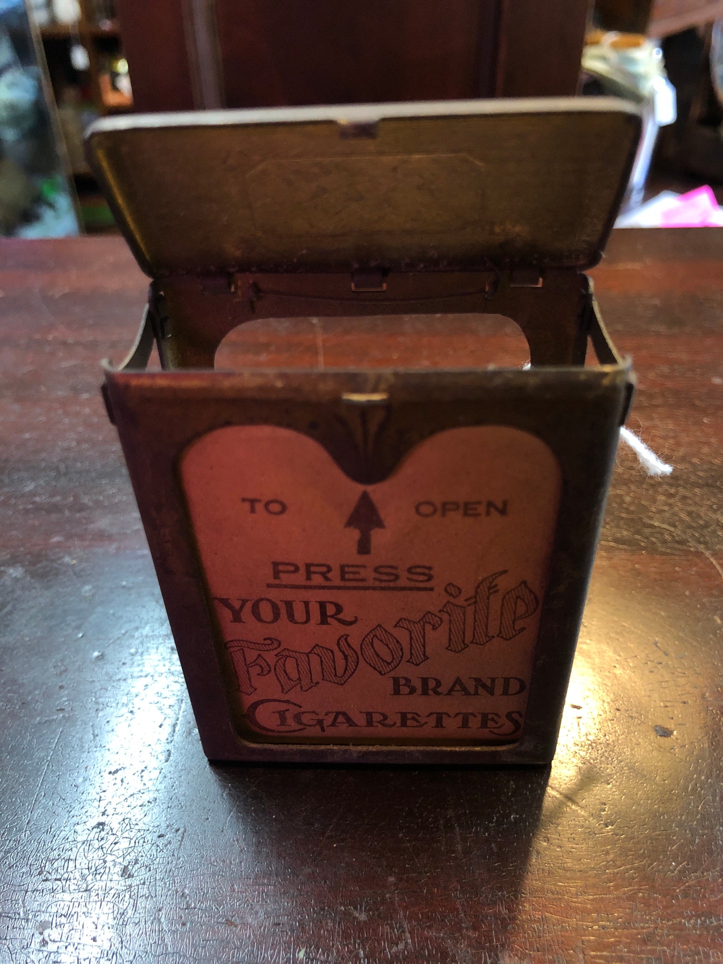 Tin Cigarette Pack Holder