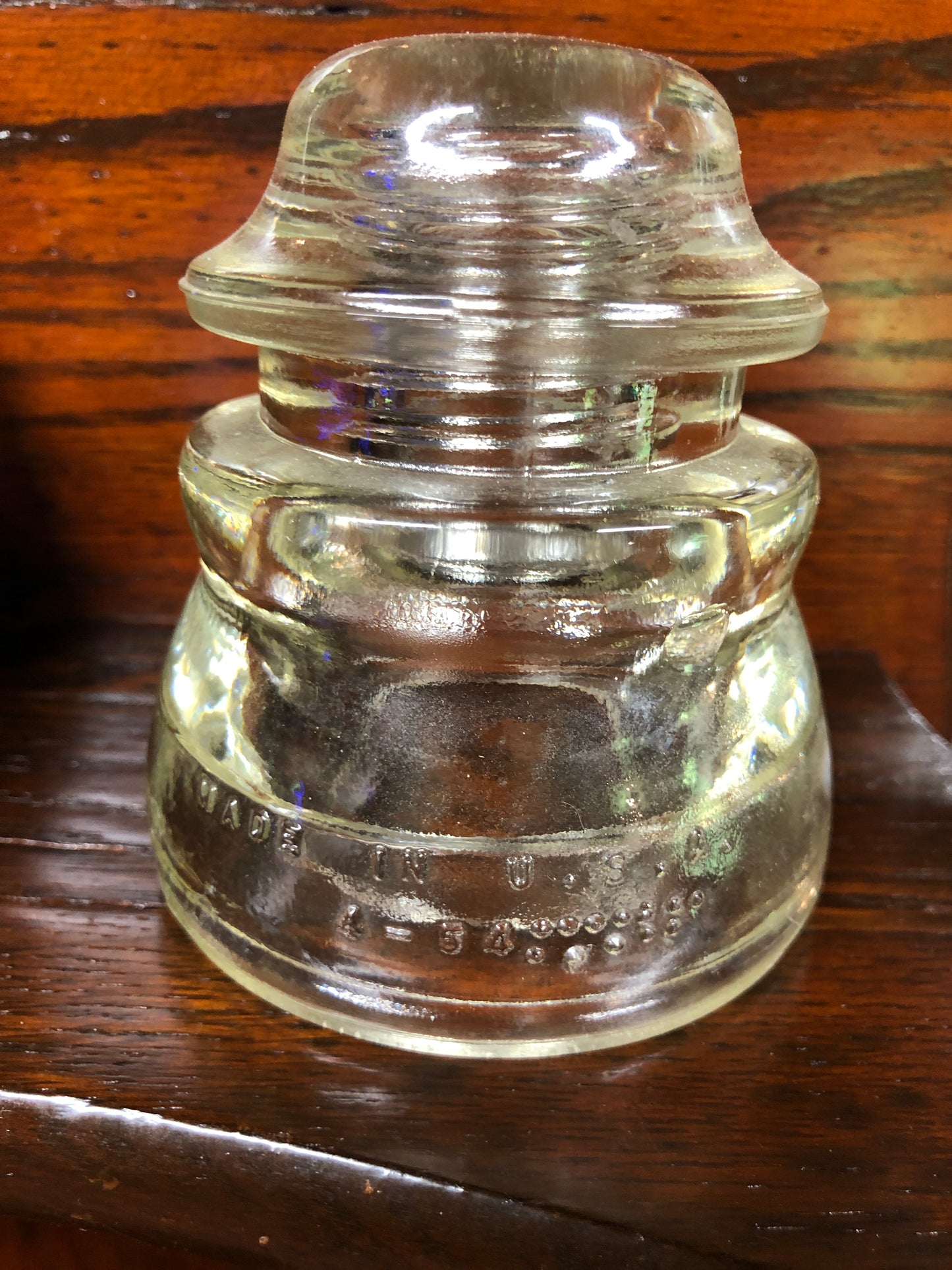 Hemingway #45 Glass Insulator-Clear