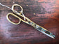 Toledo Gold Tone Embossed Scissors