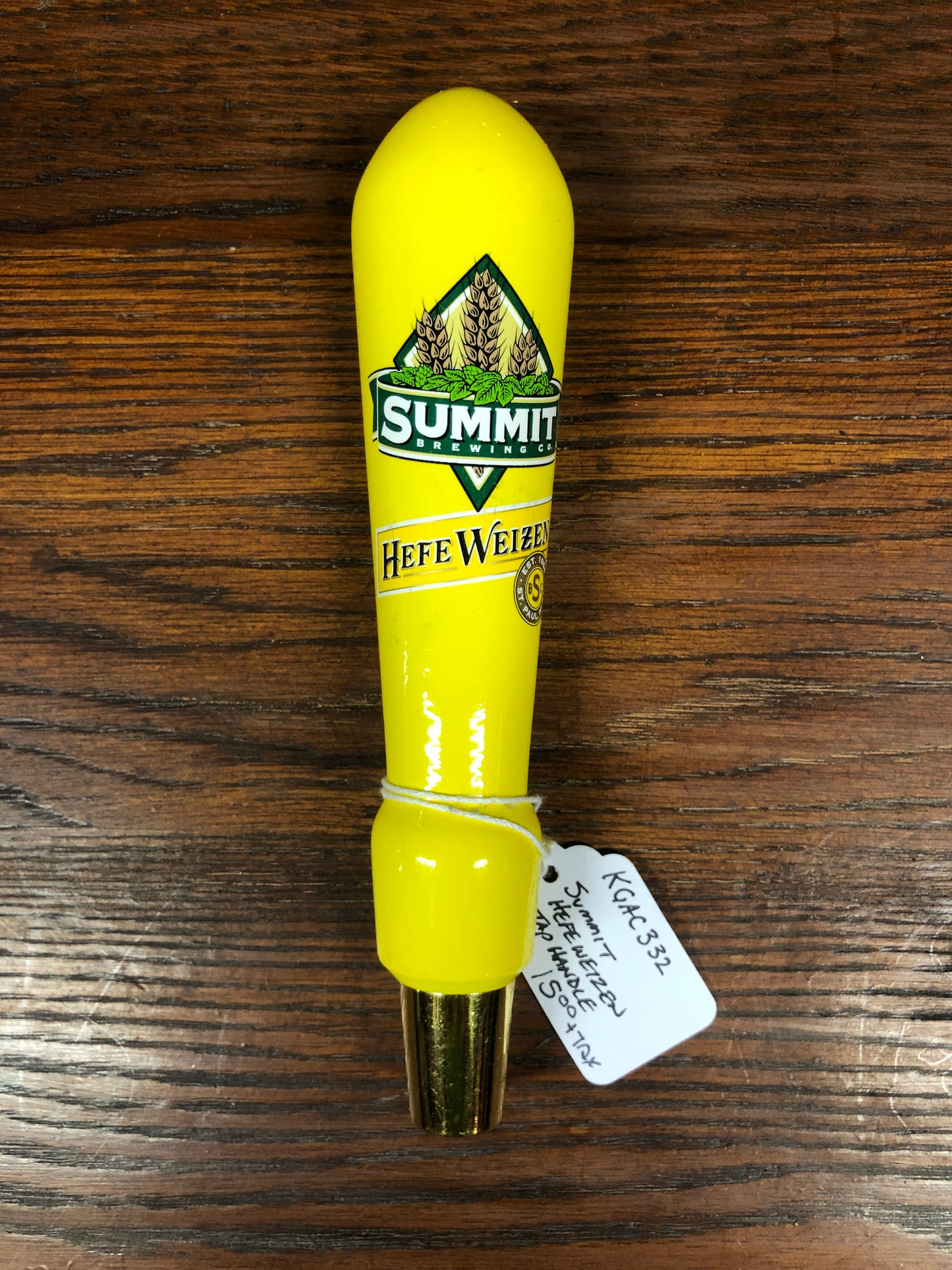 Summit Brewing Co. Hefrweizen Tap Handle