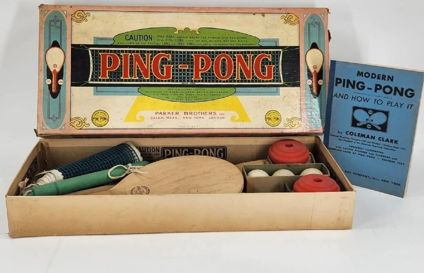 Parker brothers ping pong game with box