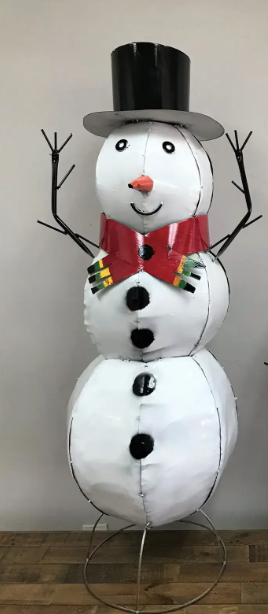 Snowman With Scarf
