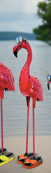 39” Flamingo With Sunglasses / Flip flops