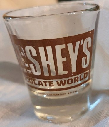 Hershey's Chocolate world Shot Glass