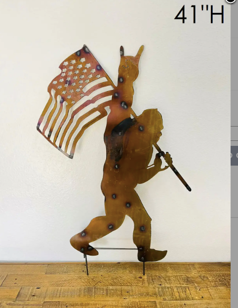 Bigfoot w/Flag