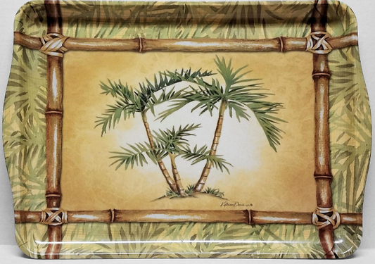 Bamboo/Palm Tree Serving Tray