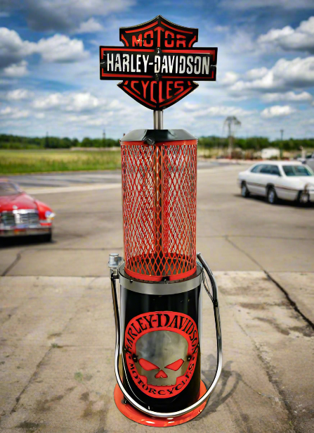 38" Harley Pump W/Skull