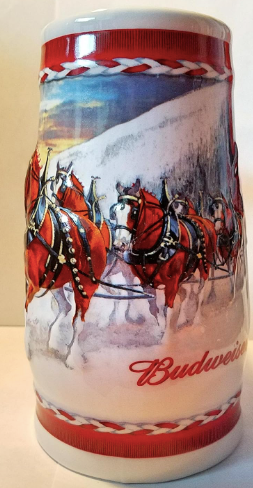 Budweiser Holiday Stein 2010