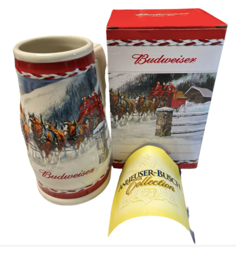 Budweiser Holiday Stein 2010