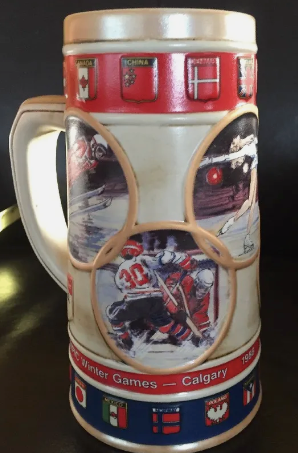 Budweiser XV Olympic Winter Games Beer Stein