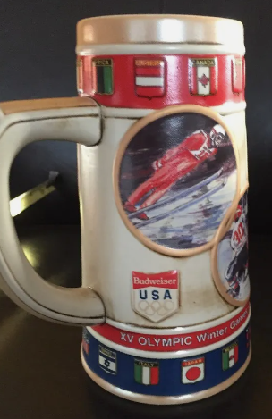 Budweiser XV Olympic Winter Games Beer Stein