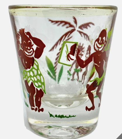 Vintage  Rumpus Shot Glass Heres Looking At You