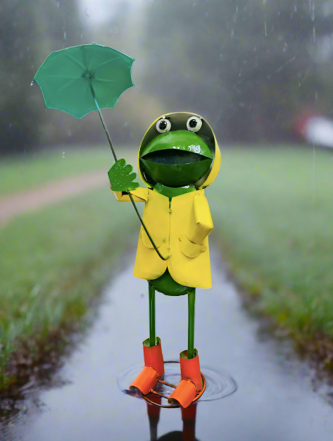 Frog With Raincoat