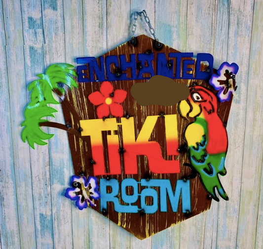 Enchanted Tiki Room Sign