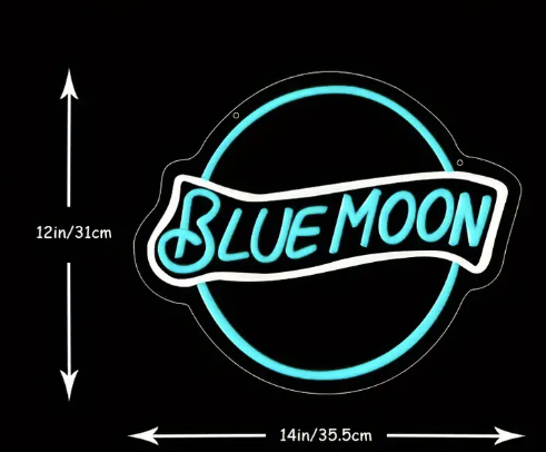 Blue Moon LED Neon sign