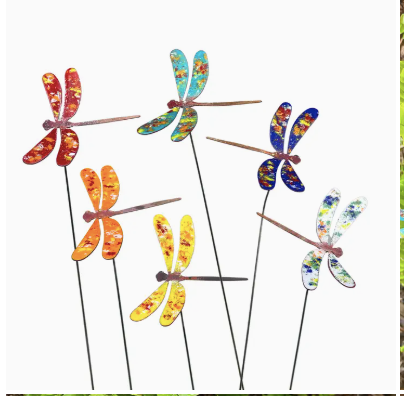 Medium Copper Enamel Dragonflies