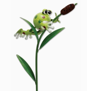 Frog On Cattail